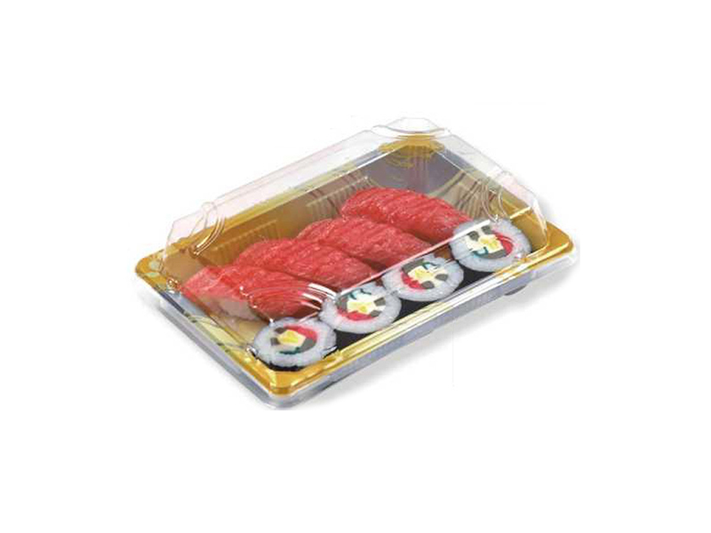 Nampan Sushi Sekali Pakai Jepang dari Plastik Transparan untuk Kemasan Makanan Bawa Pulang