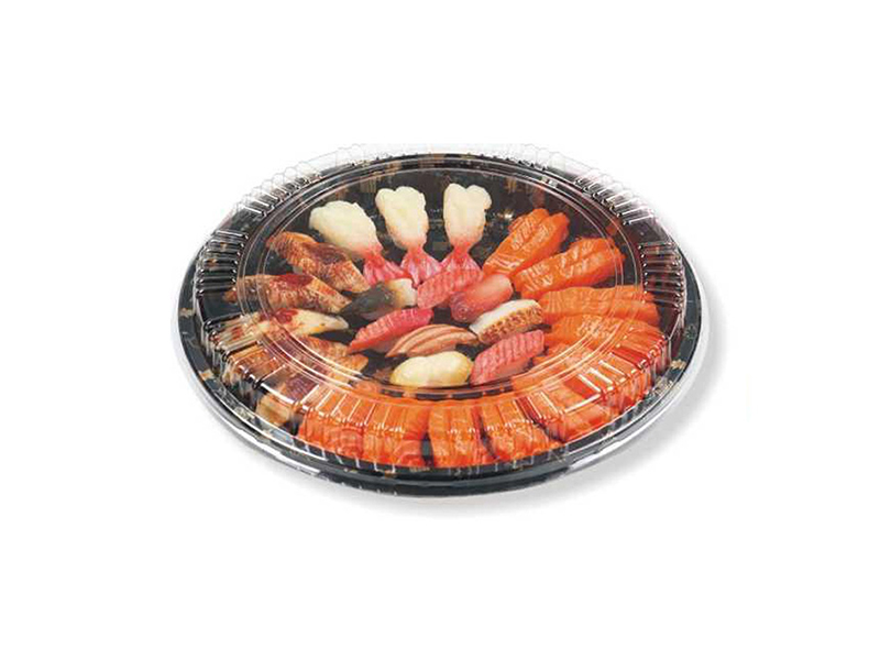 Nampan Sushi Sekali Pakai Jepang dari Plastik Transparan untuk Kemasan Makanan Bawa Pulang