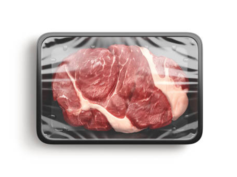 Bandeja PP preta MAP de fabricante profissional para embalagens de carne