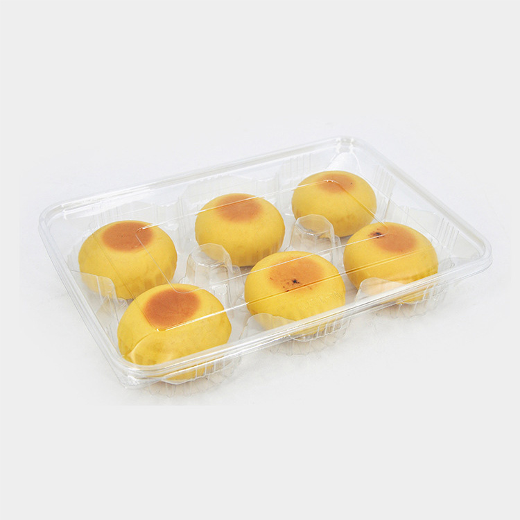 Clear PET Plastic Clamshell Slice Cake Pastry Bakery Container Copy